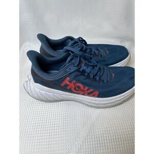Hoka‎ One One Womens Carbon X 2 Blue Red Running Shoes Sneakers 9.5 B